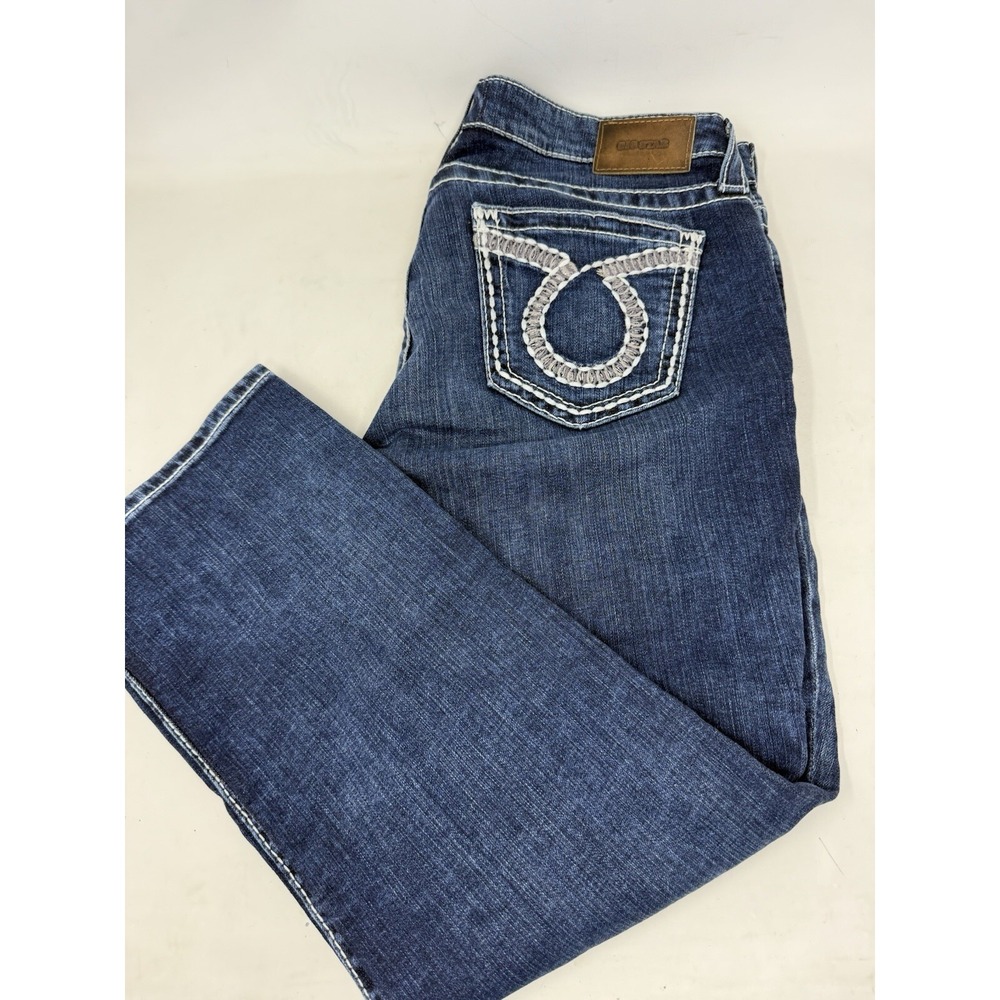 Big Star Jeans Pioneer Boot Cut Womens Denim Blue 30 Western